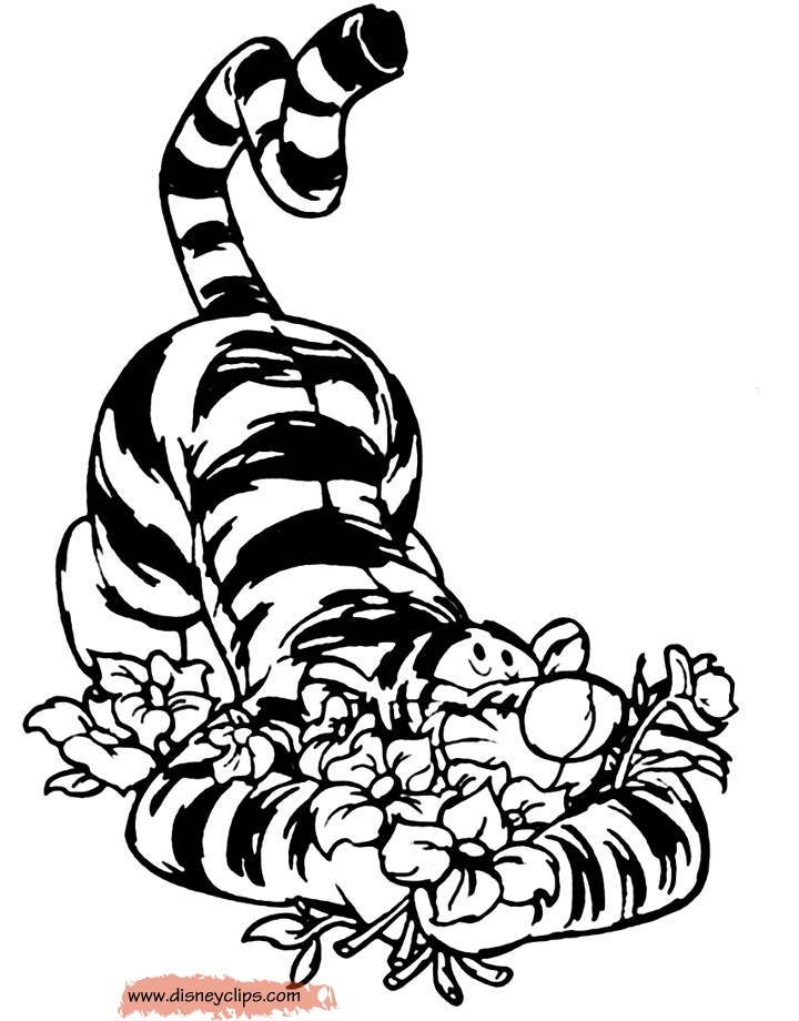 720x920 Tigger Coloring Pages New Cartoon Tigger Lying Down Coloring Page