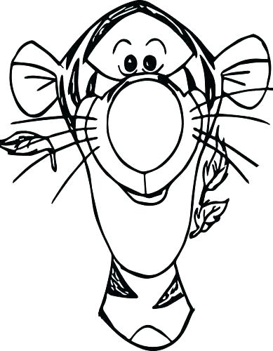389x500 Tigger Colouring Pages Medium Size Of Coloring Pages Birthday