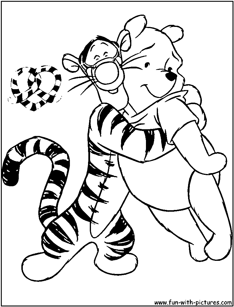 800x1050 Valentine Pooh Tigger Coloring Page Tattoos Tigger
