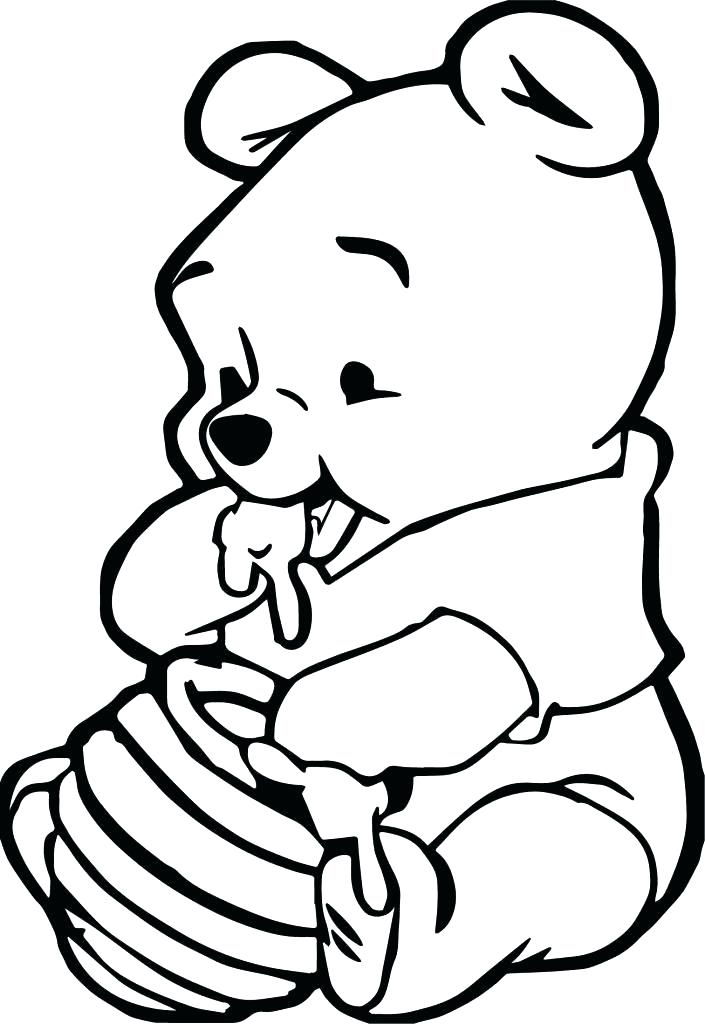 705x1024 Baby Winnie The Pooh Coloring Pages Beautiful Pooh Coloring Pages