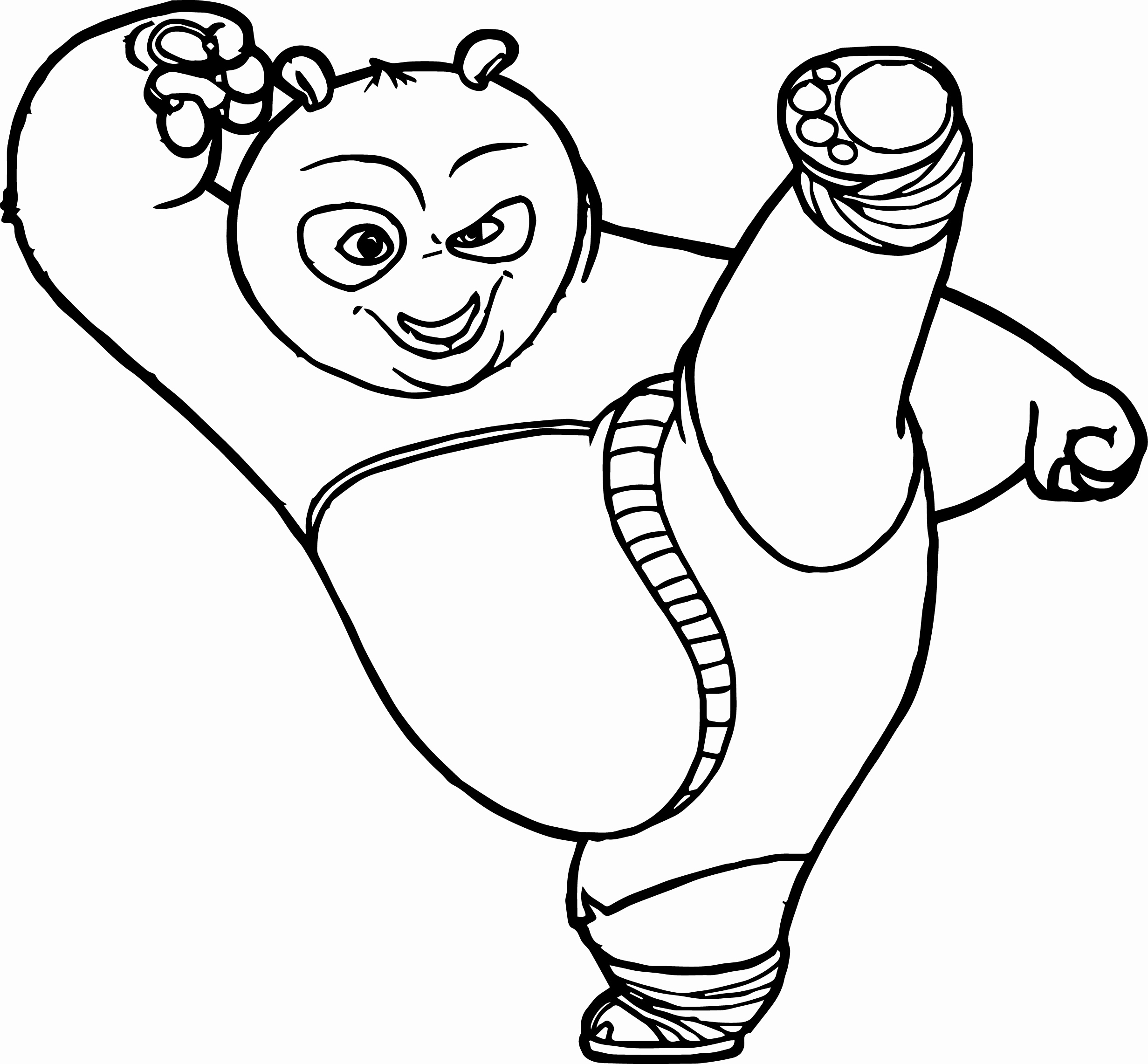 2463x2283 Master Tigress From Kung Fu Panda Coloring Pages For Kids Fresh