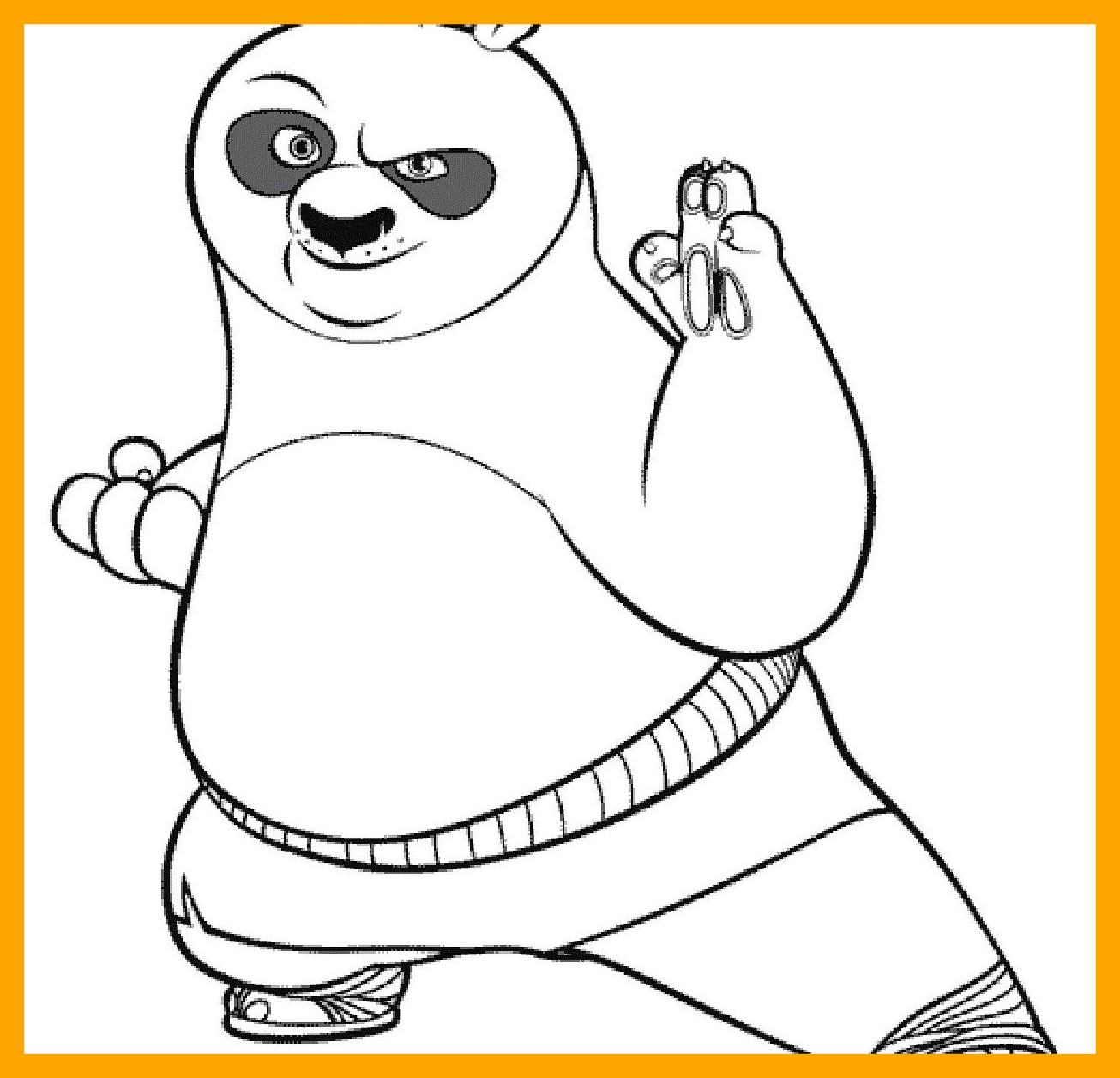 1306x1256 Fascinating Kung Fu Panda Coloring Pages General Monkey Colouring