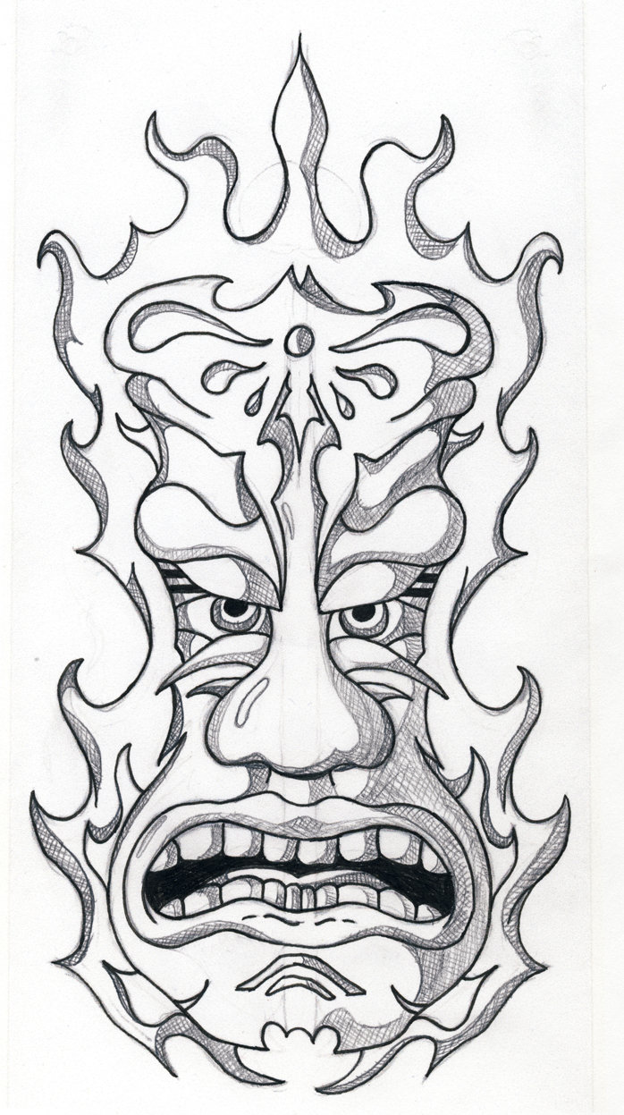 698x1247 Printable Tiki Mask Coloring Pages 343739