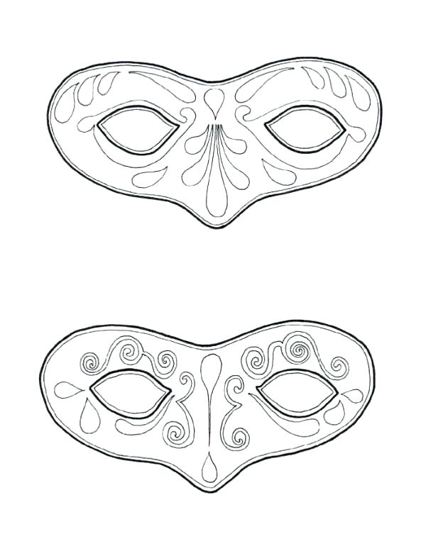 600x753 Tiki Coloring Pages Mask Coloring Page Couple Of Mask To Wear