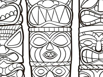 440x330 Tiki Coloring Pages Minimalist Coloring Pages Image Mask Masks