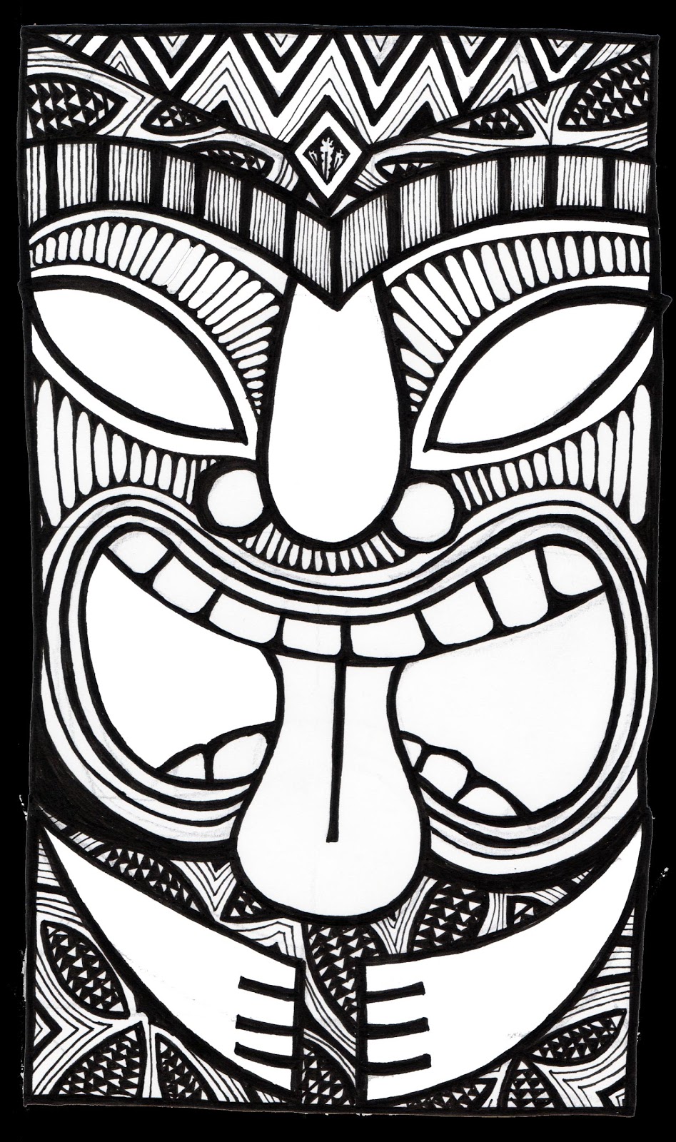 947x1600 Tiki Coloring Pages Paginone Biz In Ideas 17