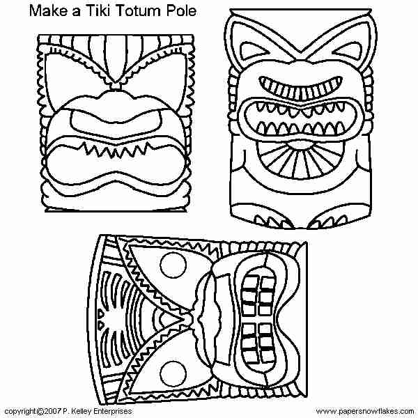 600x600 Tiki Coloring Pages Free Printables Free Printable Tiki Coloring