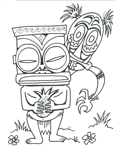 495x640 Tiki Mask Coloring Pages Coloring Pages Faces Coloring Pages Best