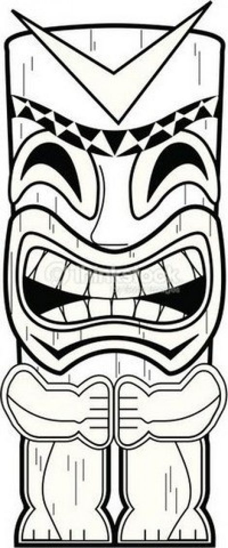 470x1128 Tiki Mask Template Printable Tiki Masks Mask