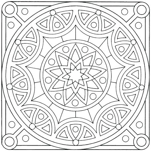 530x529 Islamic Art Coloring Pages Tiles 5 Other Colouring Pages Free