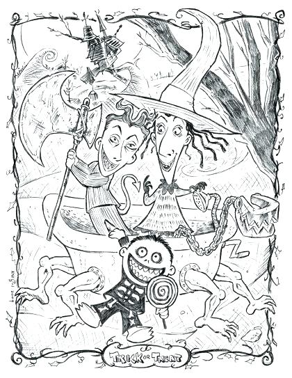 420x543 Tim Burton Coloring Pages