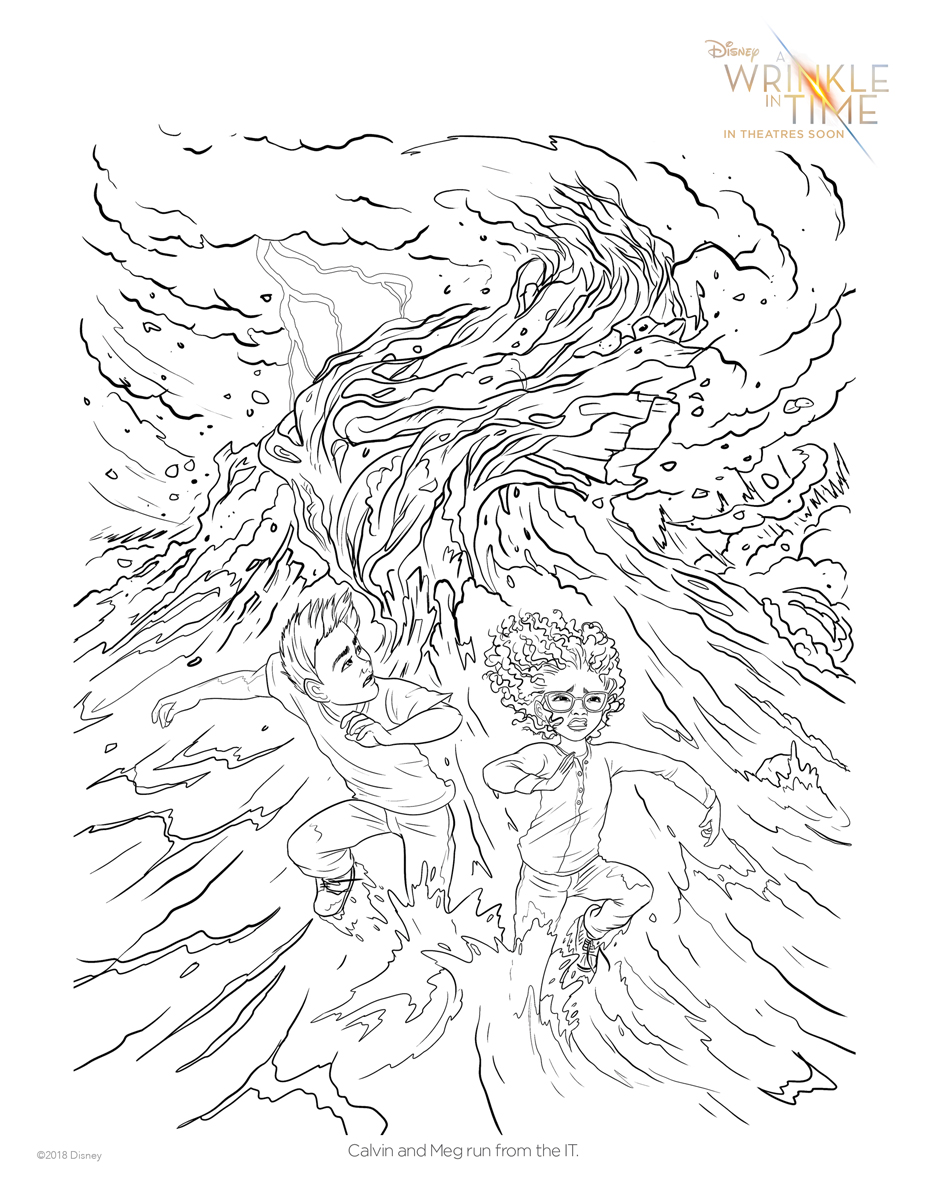 927x1200 Free A Wrinkle In Time Coloring Pages + Activity Sheets Let Kids
