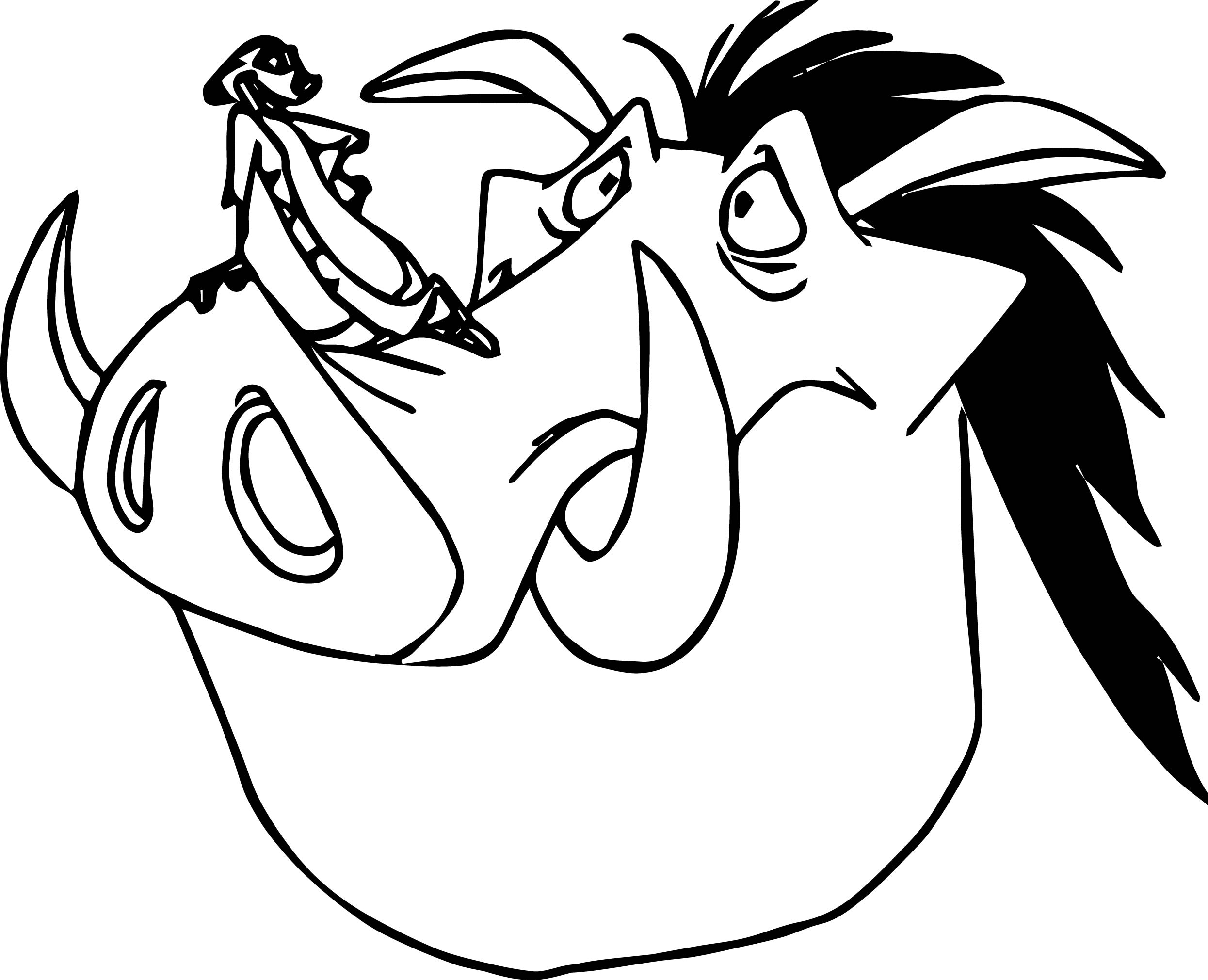 Timon Coloring Page