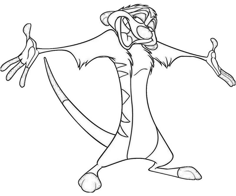 800x667 Timon Coloring Pages To Print Free Coloring Sheets