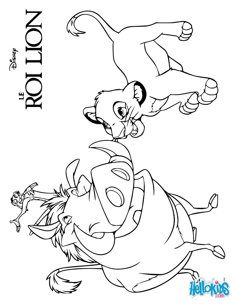 820x1060 Timon And Pumbaa Coloring Pages Printable Coloring For Kids 2018