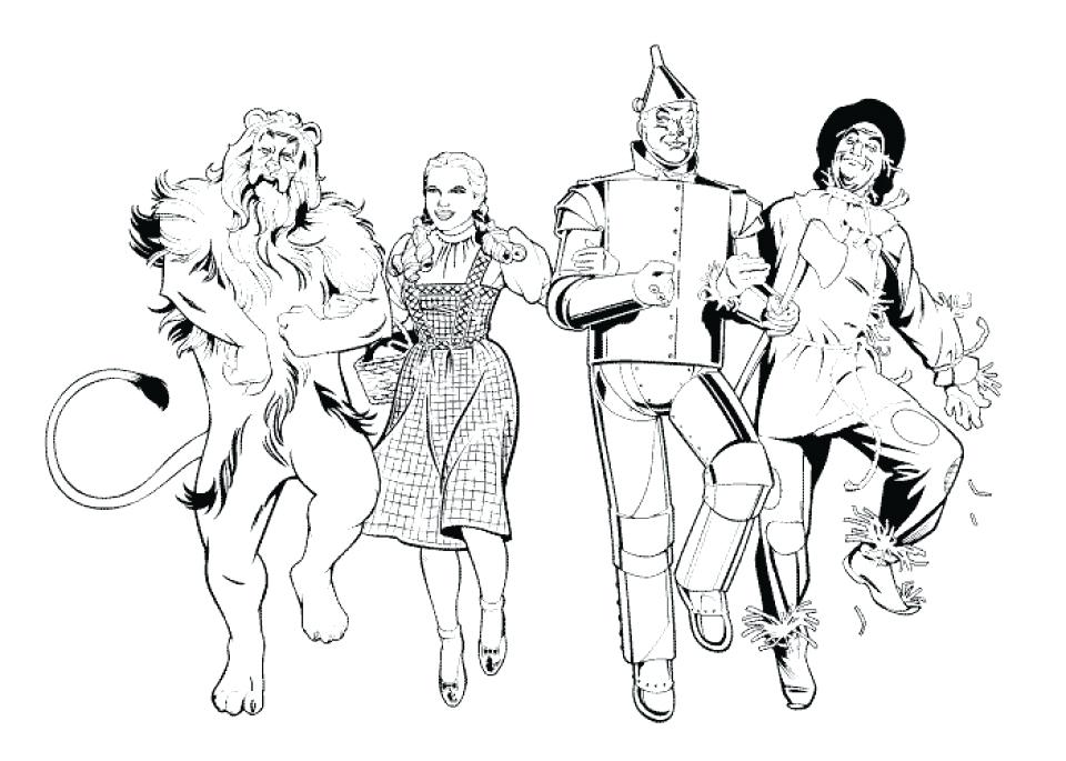 960x685 Wizard Of Oz Coloring Pages Also Wizard Of Oz Coloring Pages Easy