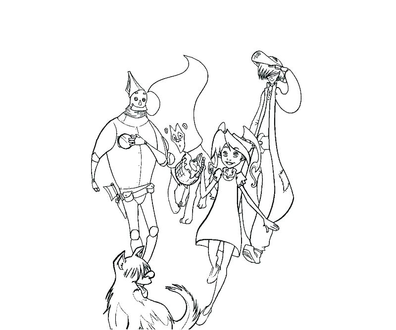 800x667 Coloring Pages Wizard Of Oz Wizard Oz 8 Coloring Page Wizard Of Oz