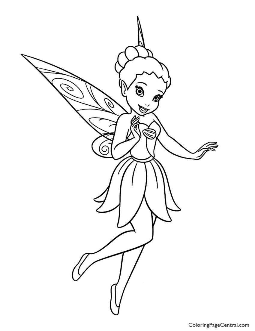850x1100 Tinkerbell Iridessa 01 Coloring Page Coloring Page Central