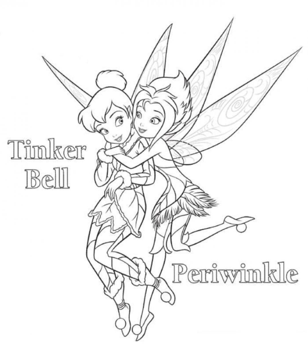 1075x1200 Winsome Design Free Printable Tinkerbell Coloring Pages