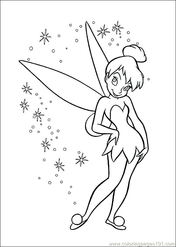 567x794 Free Tinkerbell Coloring Pages Glowing Pixie Around Coloring Page