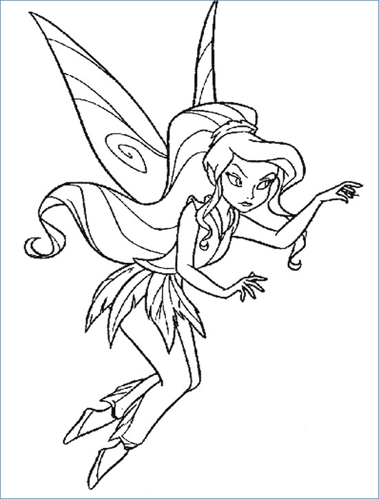 550x725 Periwinkle And Tinkerbell Coloring Page