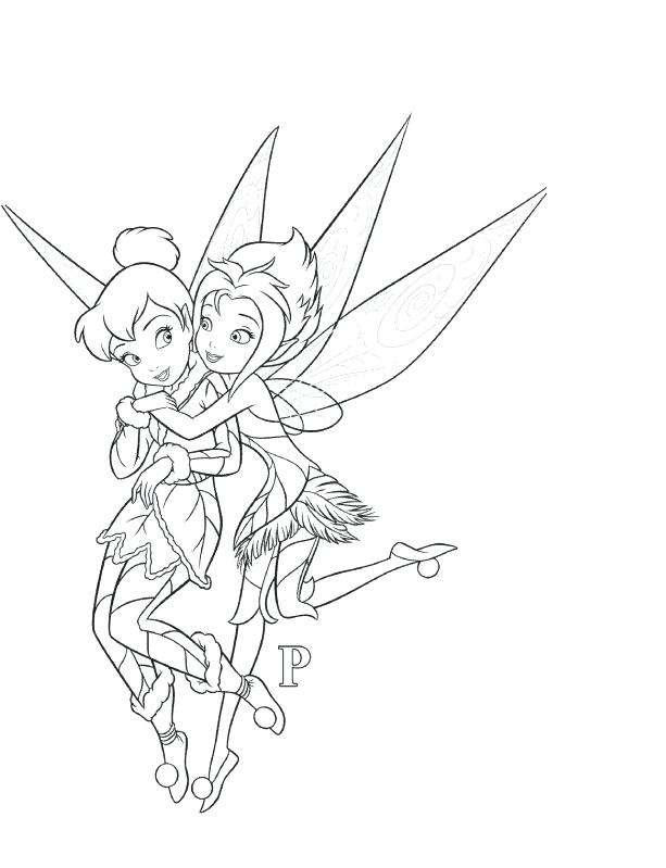 613x799 Tinkerbell And Periwinkle Coloring Pages Download Print For Free 6