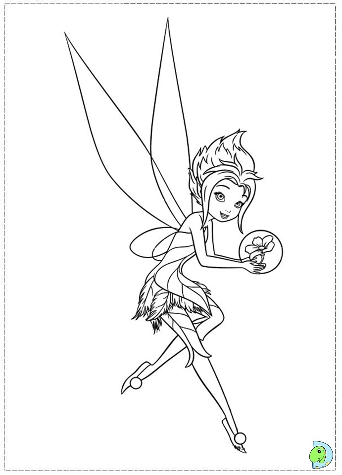 691x960 Coloring Pages Disney Fairies Periwinkle
