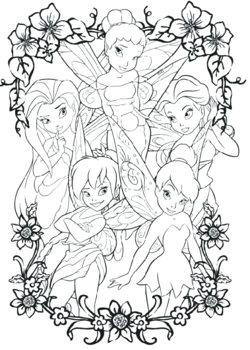 500x699 Tinker Bell Coloring Printable Tinkerbell Christmas Coloring Pages