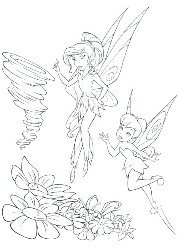 600x841 Printable Tinkerbell Coloring Pages