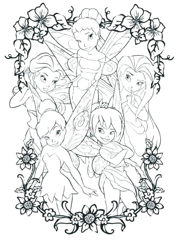 600x812 Tinkerbell Coloring Pages Coloring Page Coloring Pictures