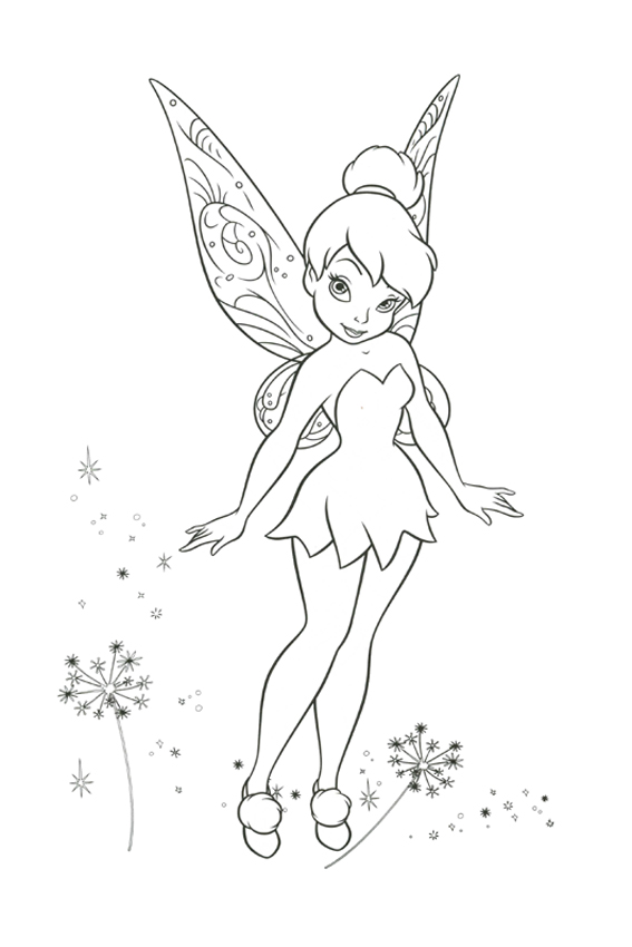567x850 Tinkerbell Coloring Pages Overview With A Lot Of Fairies