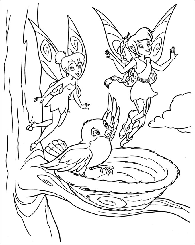 680x854 Tinkerbell Coloring Page 30 Tinkerbell Coloring Pages Free