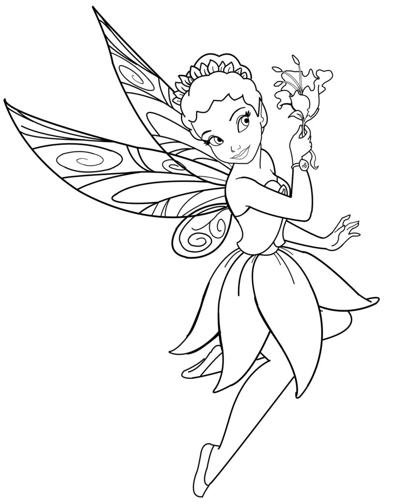 800x1012 Disney Fairy Coloring Pages