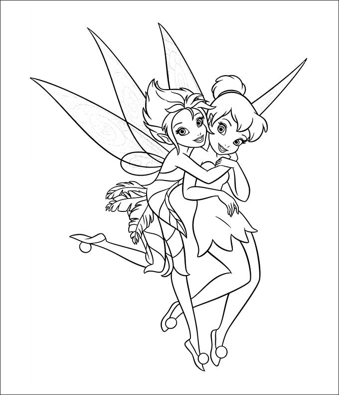Tinkerbell Friends Coloring Pages