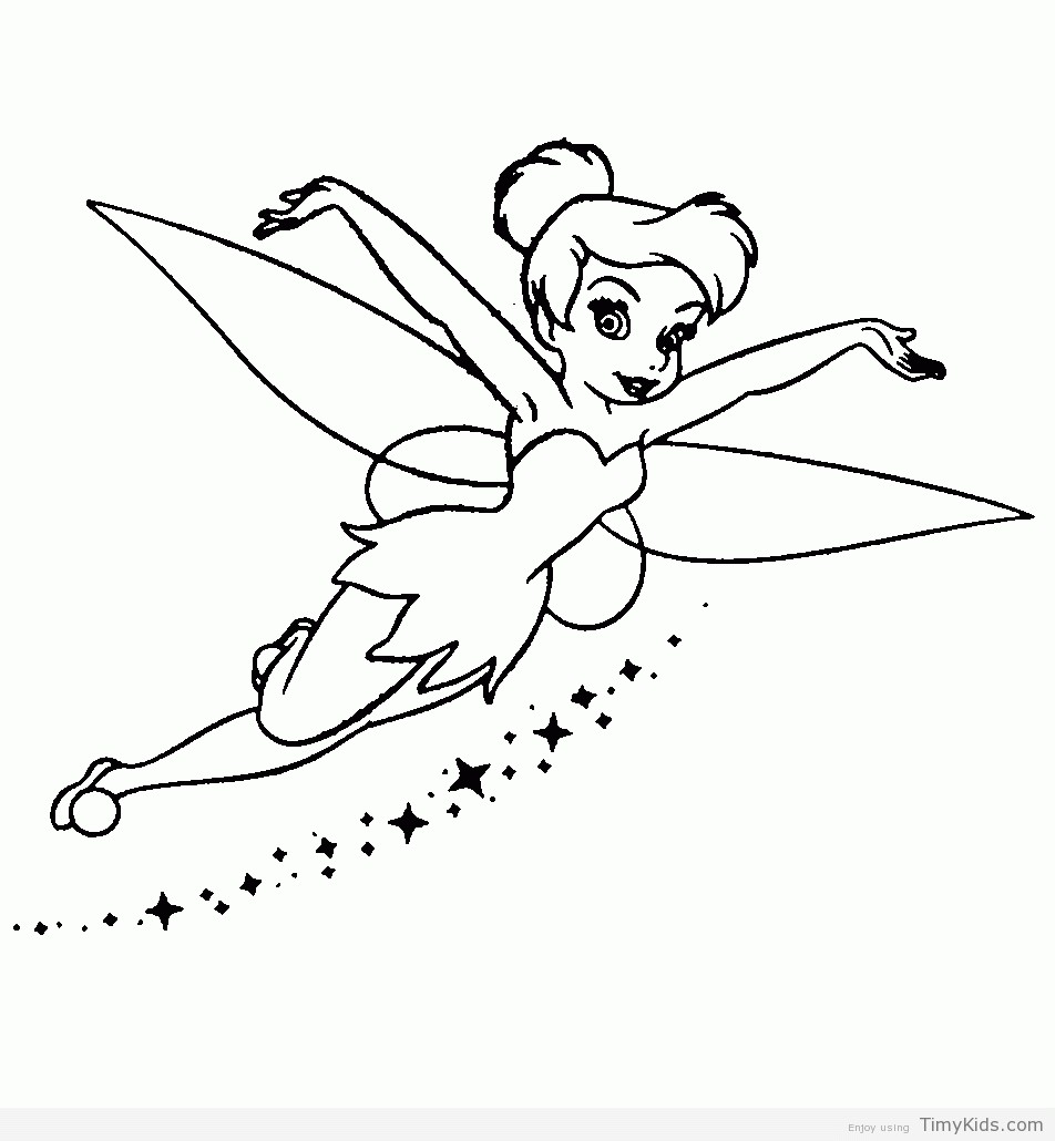 952x1030 Tinker Bell Coloring Pictures