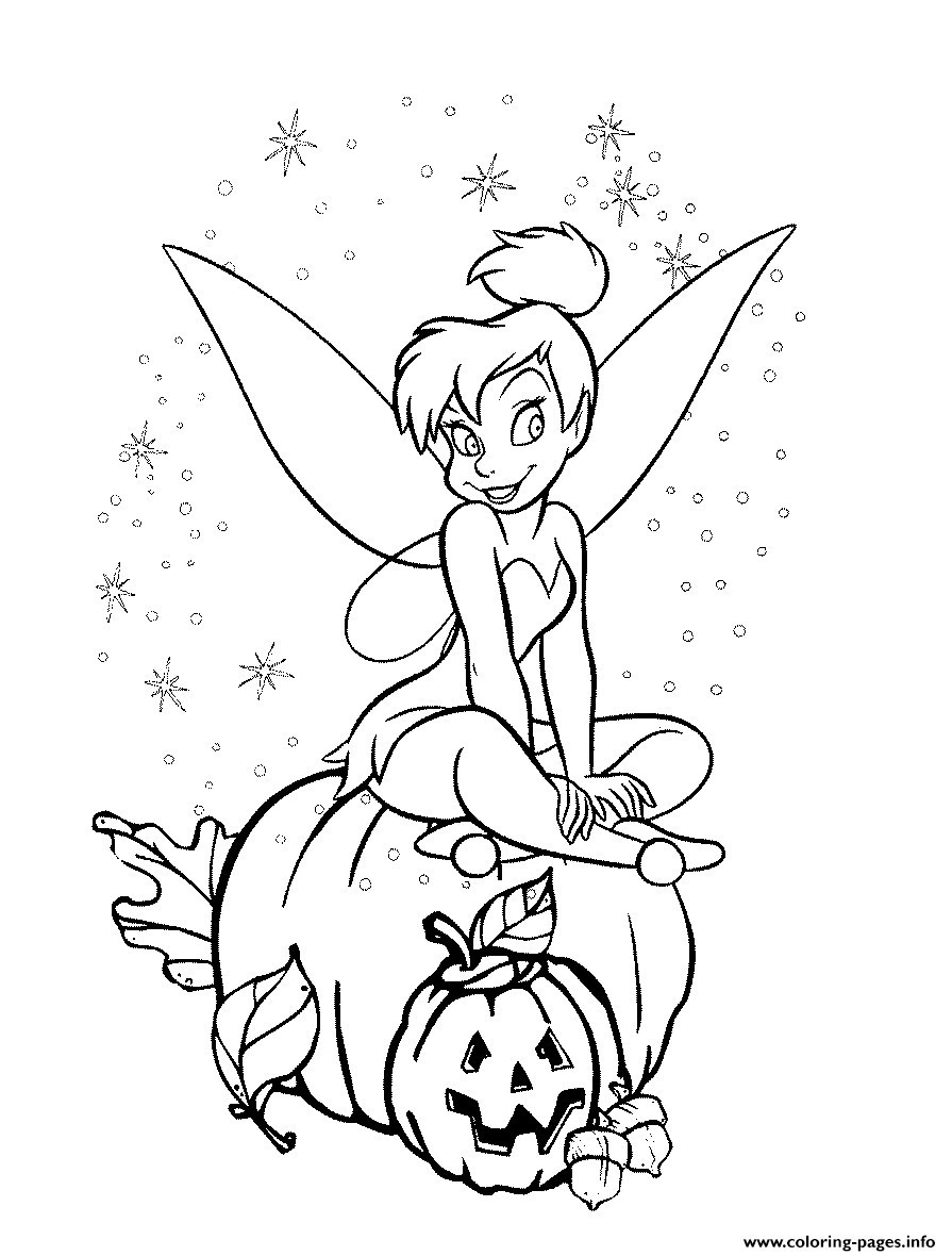 895x1180 Tinkerbell Halloween Coloring Pages Disney New