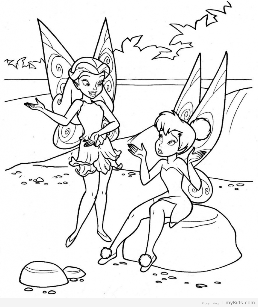 861x1024 Tinkle Bell Coloring Timykids