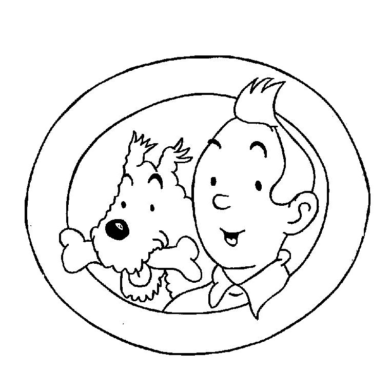 760x760 Httpwww.coloriages.frcoloriage Tintin.htm Desenhos Para