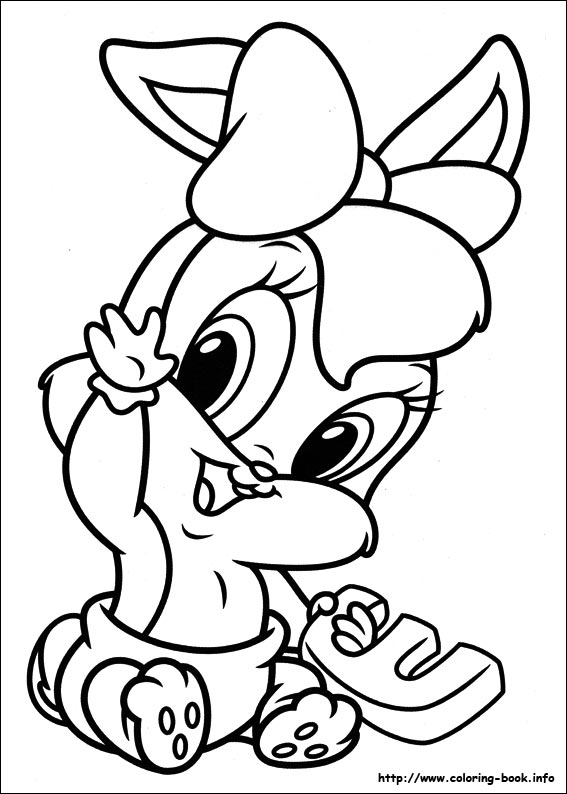 567x794 Baby Looney Tunes Coloring Picture