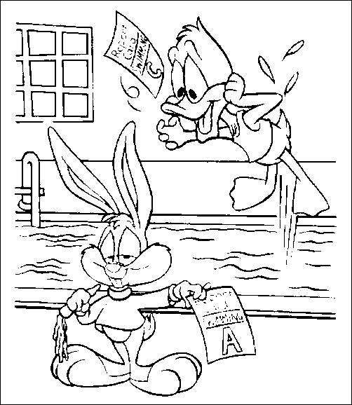502x578 Coloring Pages Tiny Toon
