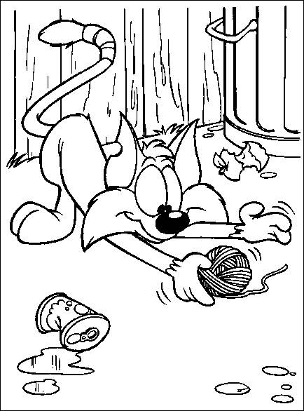 434x586 Coloring Pages Tiny Toon
