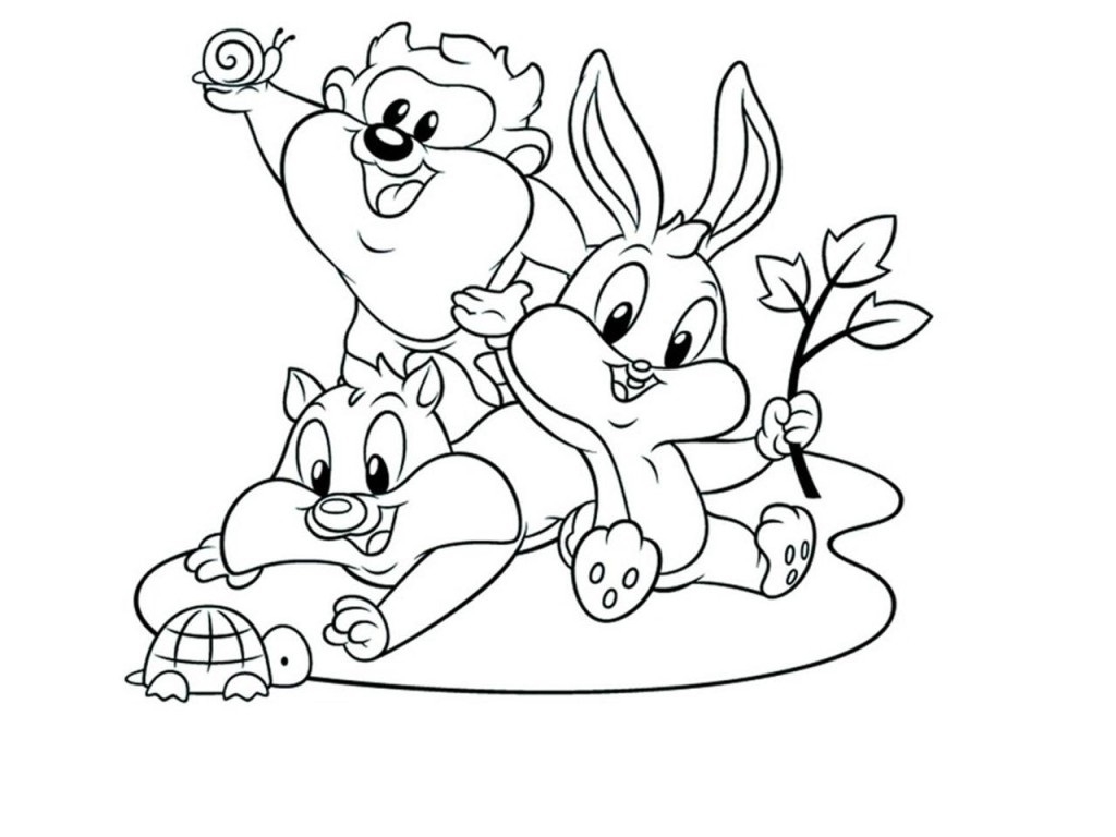 1024x768 Tiny Toon Coloring Pages Collection Coloring For Kids 2018