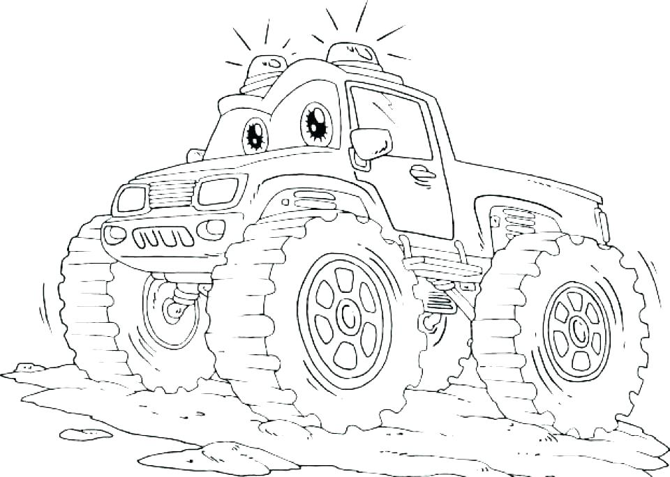 960x684 Monster Trucks Coloring Pages