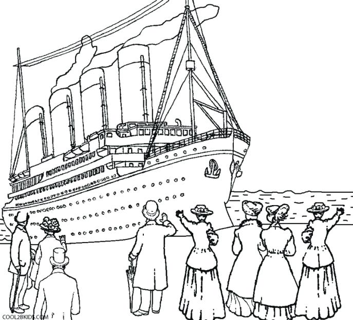 687x624 Coloring Titanic Coloring Pages Printable For Kids Lego. Titanic