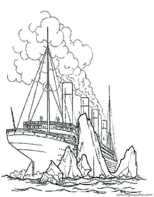 536x688 Coloring Pages Of The Titanic