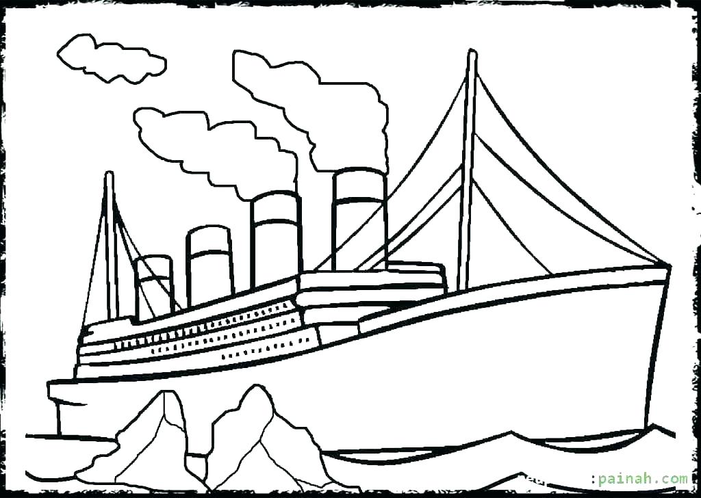1024x728 Coloring Pages Titanic Page Great Imagine Color
