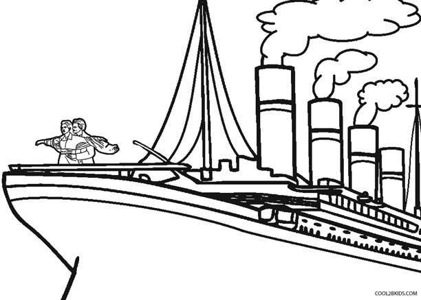 612x437 Printable Titanic Coloring Pages For Kids Cool2bkids Titanic