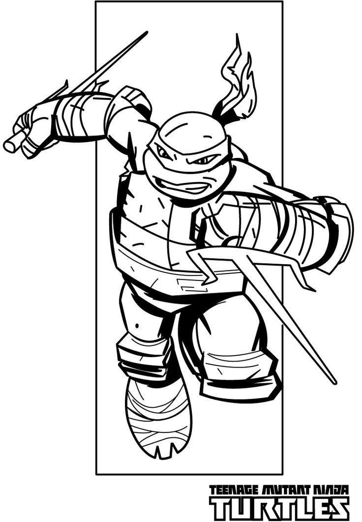 736x1061 Teenage Mutant Ninja Turtles 2012 Coloring Pages