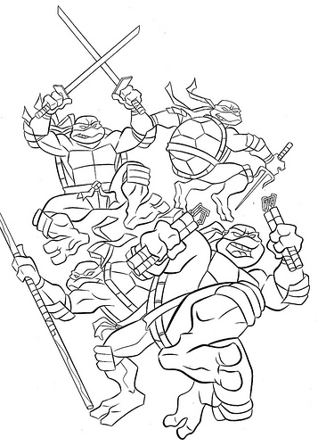 Tmnt Coloring Pages 2014