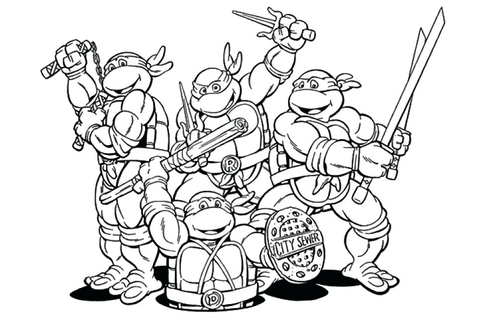 960x640 Teenage Mutant Ninja Turtle Coloring Pages Printable Teenage